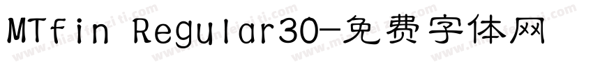 MTfin Regular30字体转换